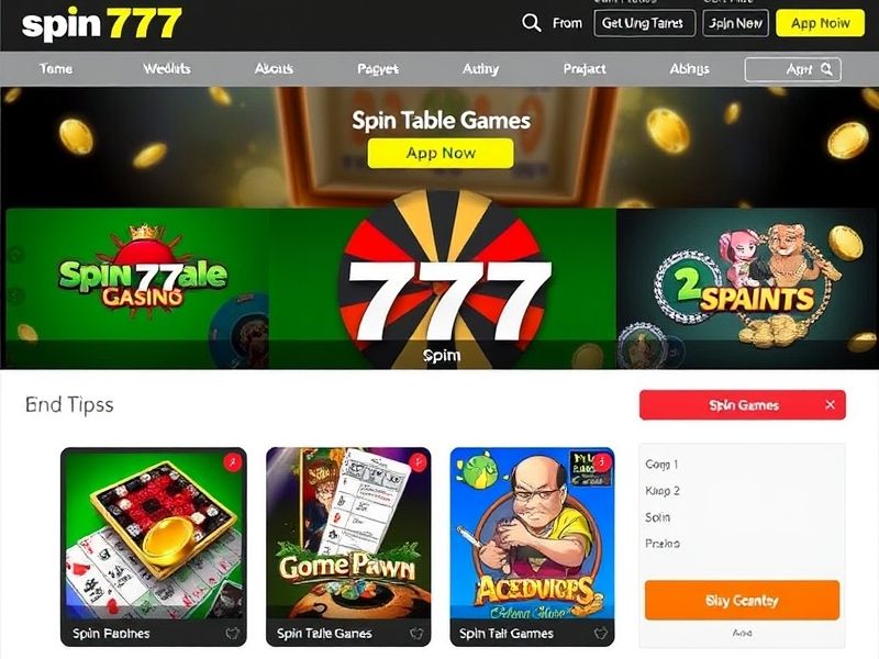 spin 777 – Table Games